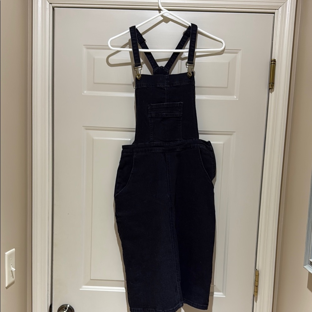 Black Denim Overall skirt size 8